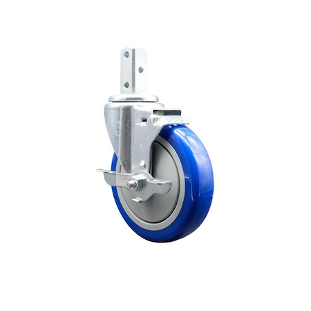 Service Caster Regency 600CASTPRHD Replacement Caster with Brake REG-SCC-SQ20S514-PPUB-BLUE-TLB-34